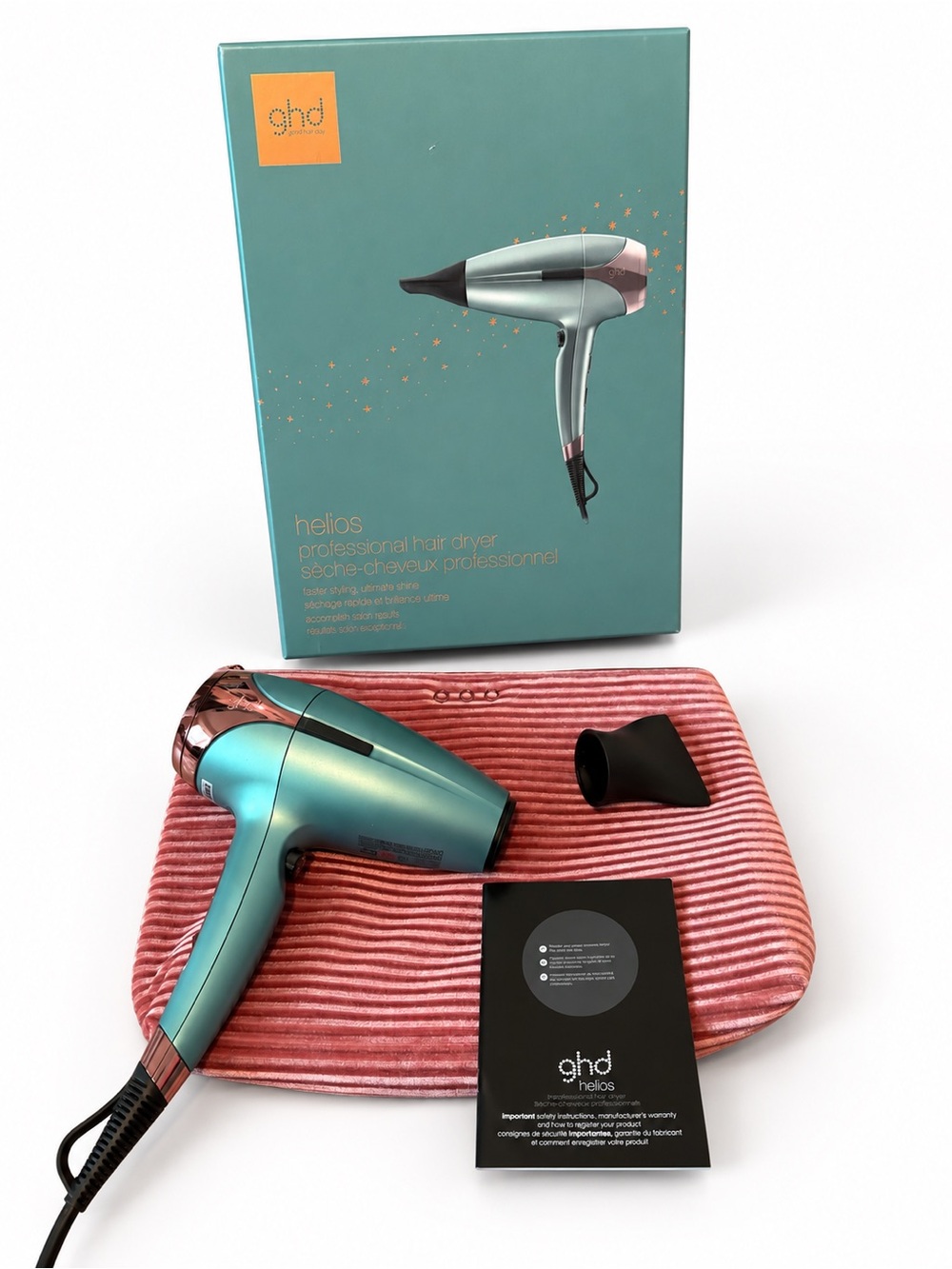 ghd Helios 1875W Advanced Professional Hair Dryer Gift Set – Alluring Jade